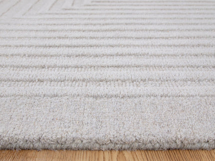 Les Nomades Felix Light Grey Wool Rug