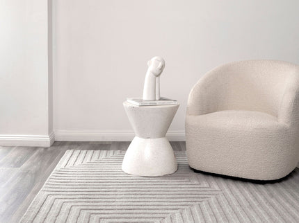 Les Nomades Felix Light Grey Wool Rug
