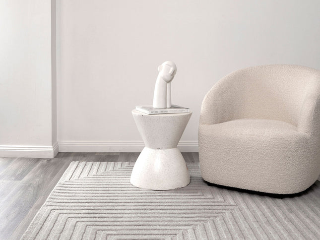Les Nomades Felix Light Grey Wool Rug