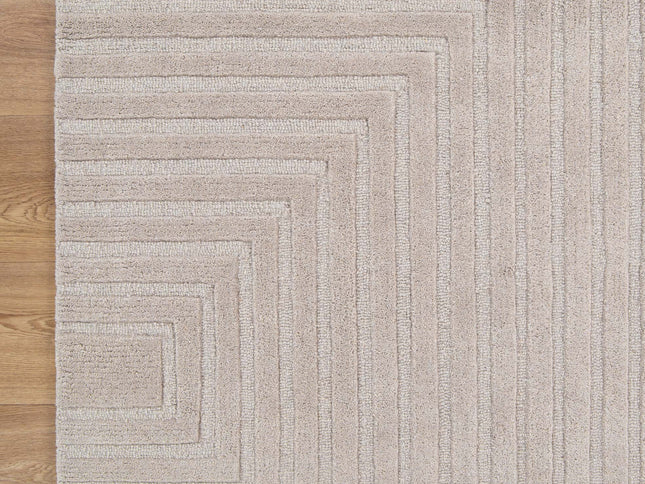 Les Nomades Felix Beige Wool Rug