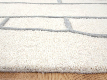 Les Nomades Souk Cream / Grey Wool Rug