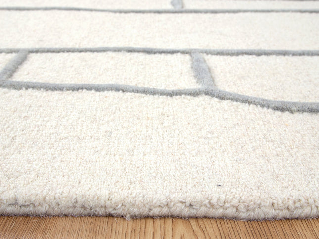 Les Nomades Souk Cream / Grey Wool Rug