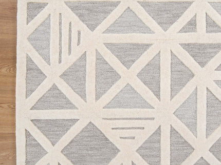 Les Nomades Trilogy Greige Wool Rug