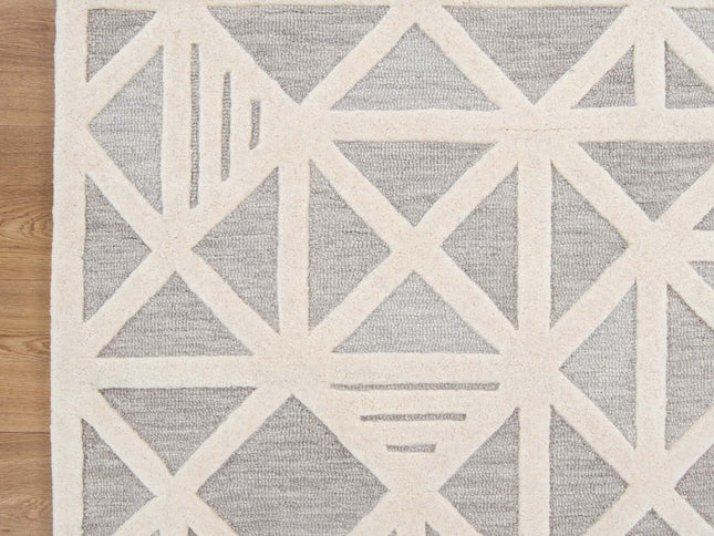 Les Nomades Trilogy Greige Wool Rug
