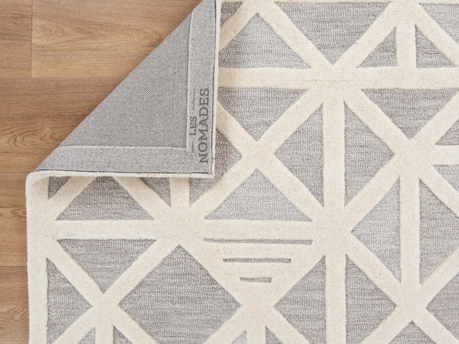 Les Nomades Trilogy Greige Wool Rug