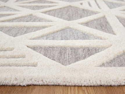 Les Nomades Trilogy Greige Wool Rug