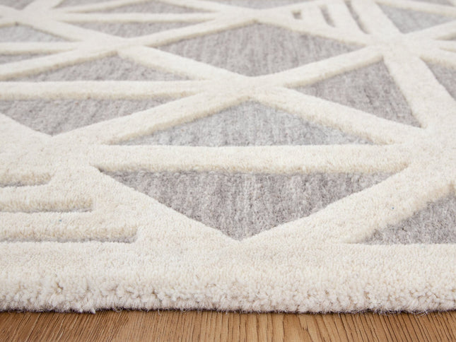 Les Nomades Trilogy Greige Wool Rug