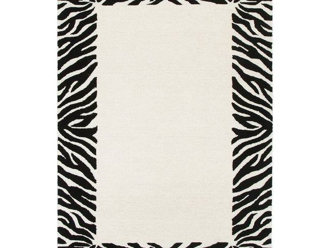 Les Nomades Zanzibar Black & White Wool Rug