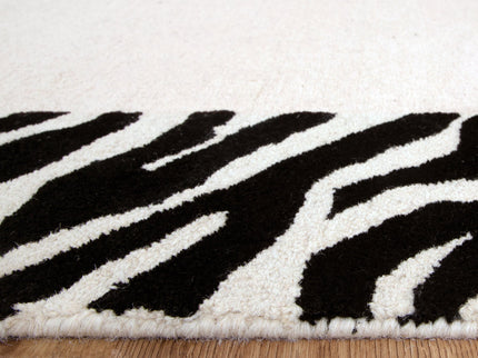 Les Nomades Zanzibar Black & White Wool Rug