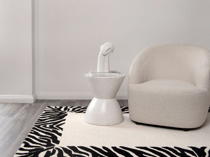 Les Nomades Zanzibar Black & White Wool Rug