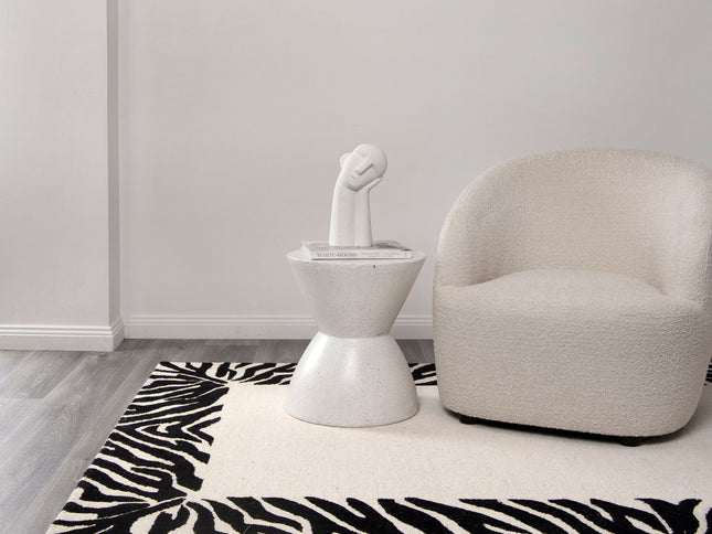 Les Nomades Zanzibar Black & White Wool Rug