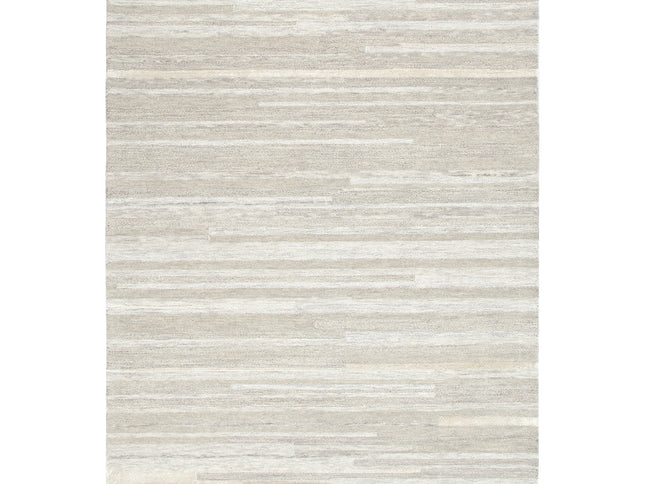 Les Nomades Linear Beige Wool Rug
