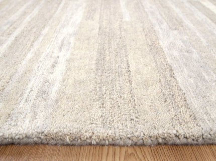 Les Nomades Linear Beige Wool Rug