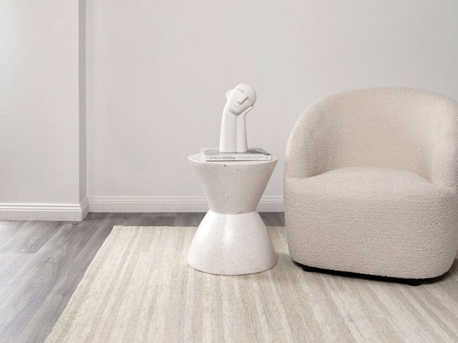 Les Nomades Linear Beige Wool Rug
