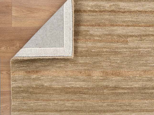 Les Nomades Linear Caramel Wool Rug