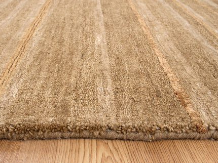 Les Nomades Linear Caramel Wool Rug
