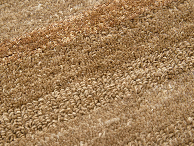 Les Nomades Linear Caramel Wool Rug