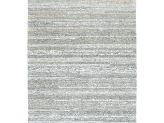 Les Nomades Linear Light Ash Wool Rug