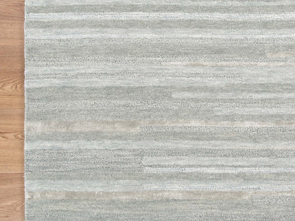 Les Nomades Linear Light Ash Wool Rug