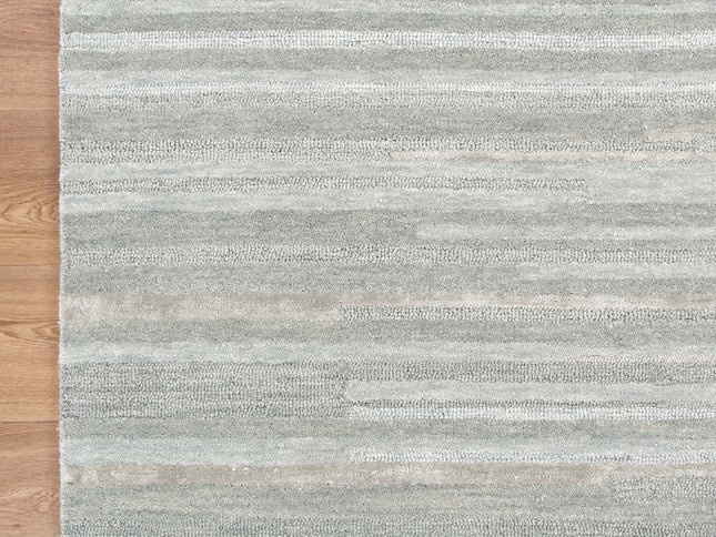 Les Nomades Linear Light Ash Wool Rug