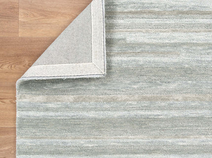Les Nomades Linear Light Ash Wool Rug