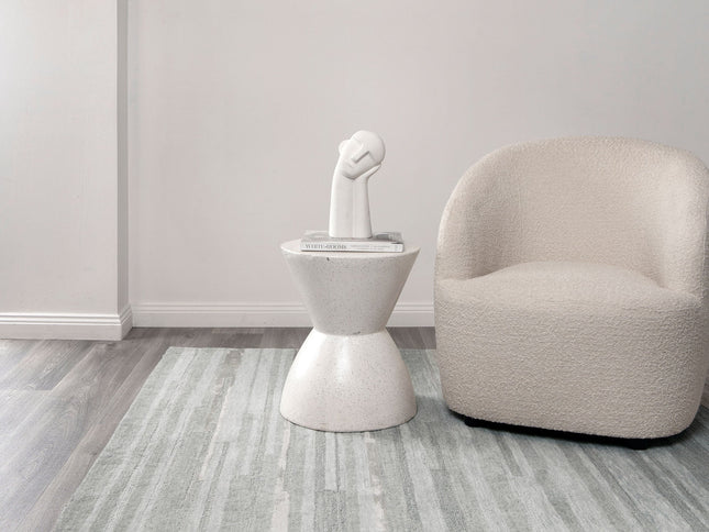 Les Nomades Linear Light Ash Wool Rug
