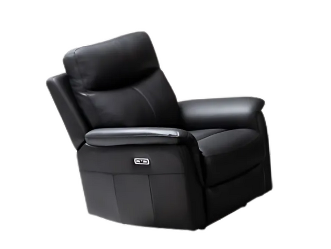 Lexi 1 Seater Electric Recliner - Black (Leather)