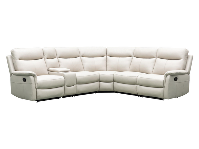Lexi Corner Lounge - Beige (Leather)