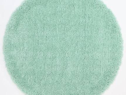 Flokati Super Soft Ultra Thick Blue Shaggy Round Rug