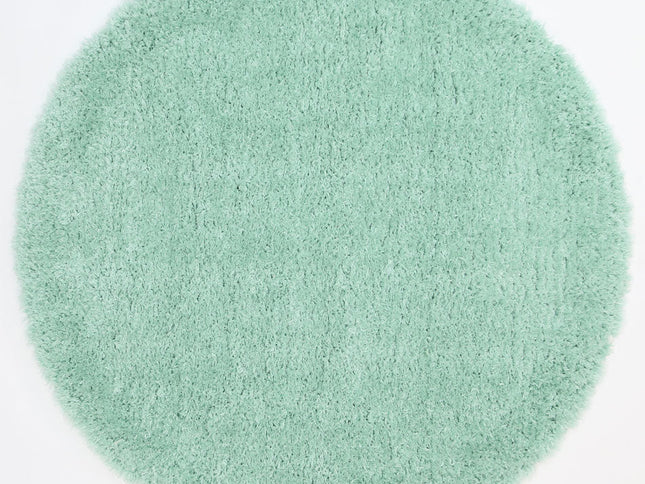 Flokati Super Soft Ultra Thick Blue Shaggy Round Rug