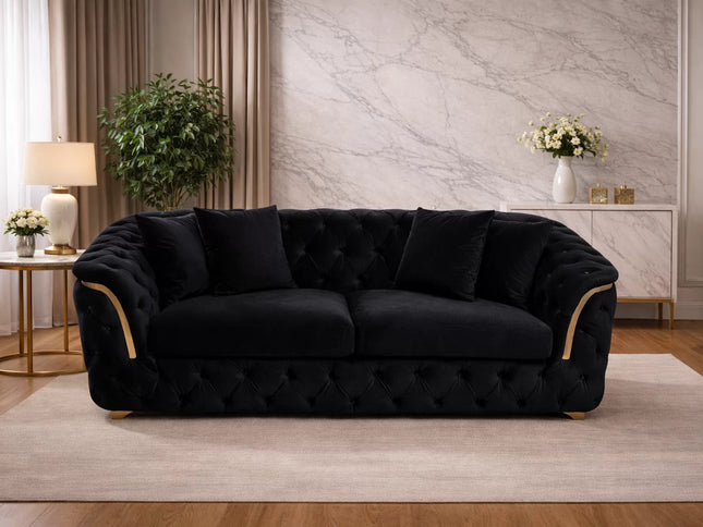 Lucy 3 Seater - Black