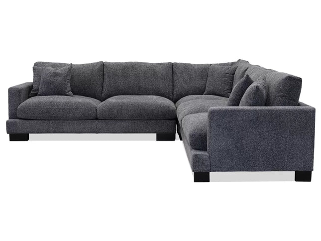 Lewis Corner Lounge - Milan 455 Charcoal