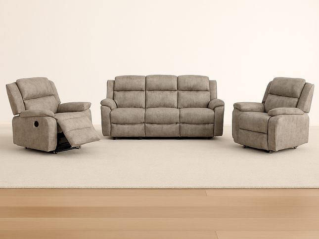 Liberty 3+1+1 Manual Recliner - Grey