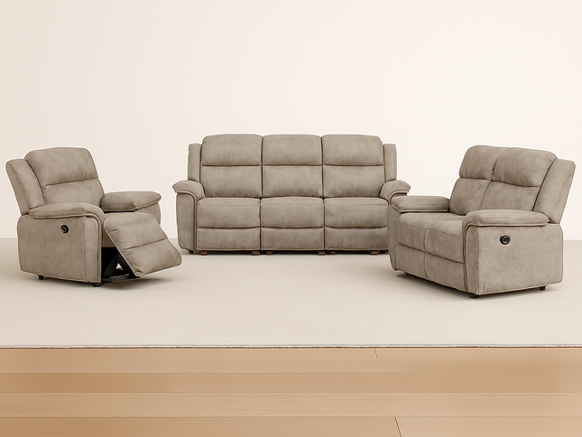 Liberty 3+2+1 Manual Recliner - Grey