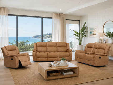 Liberty 3+2+1 Manual Recliner - Tan
