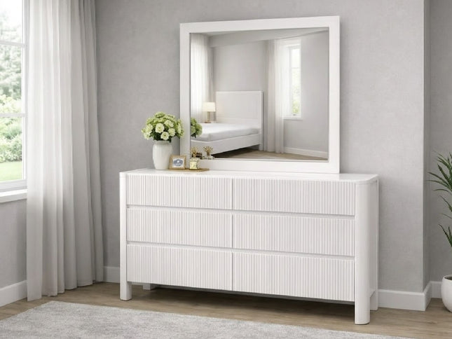 Lisbon Dresser & Mirror - White