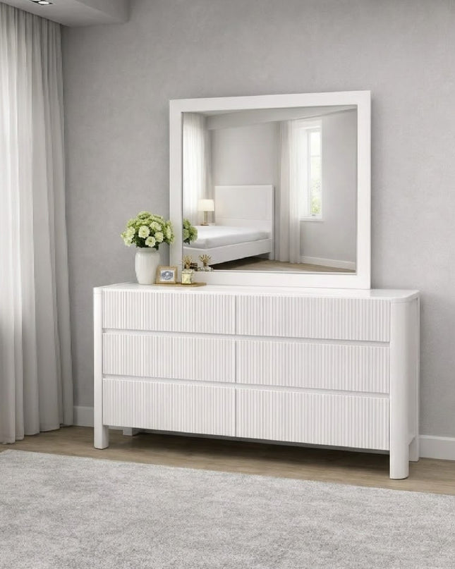 Lisbon Dresser & Mirror - White