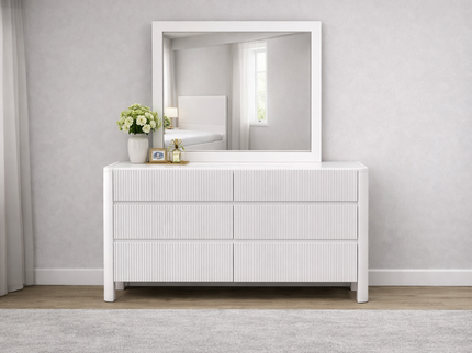 Lisbon Dresser & Mirror - White