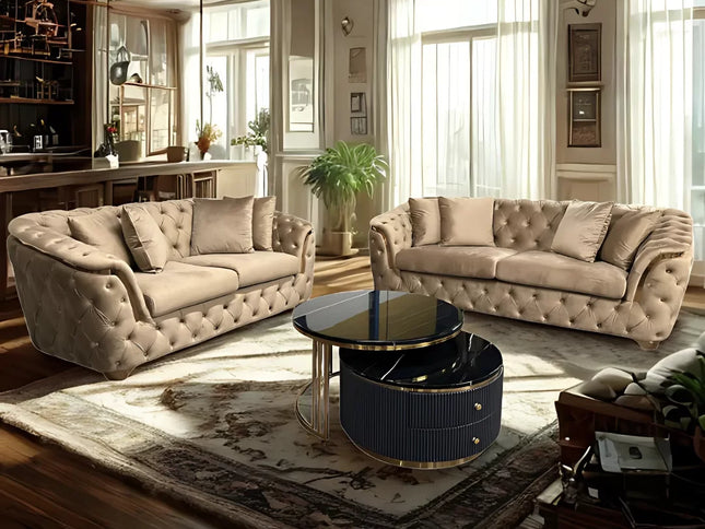 Lucy 3+2 Seater - Beige