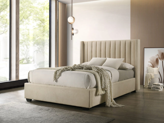 Luna Double Bed - Beige