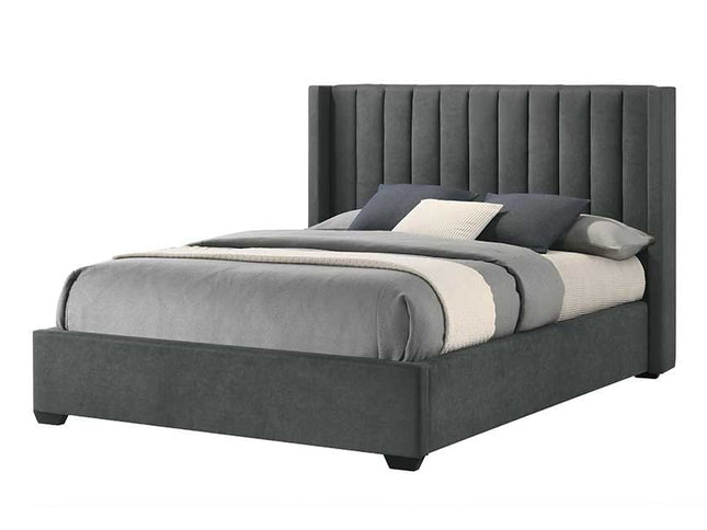 Luna Double Bed - Grey