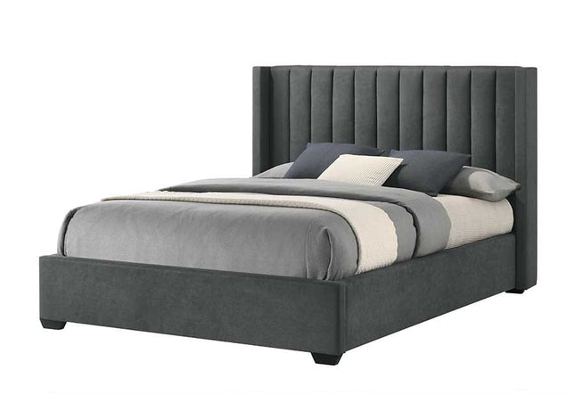Luna Double Bed - Grey
