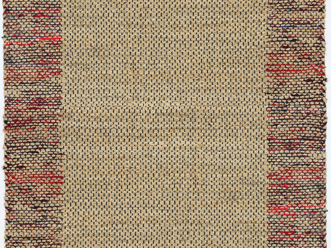 Mahal Multi Colour Boarder Jute Rug