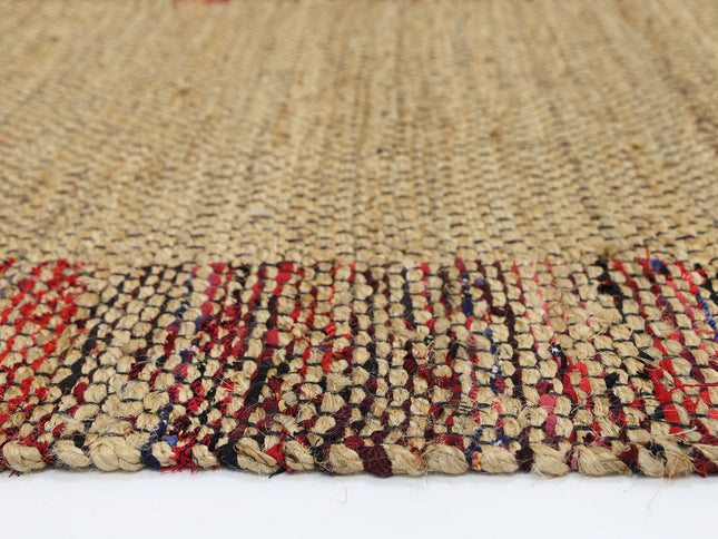 Mahal Multi Colour Boarder Jute Rug