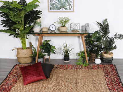 Mahal Multi Colour Boarder Jute Rug