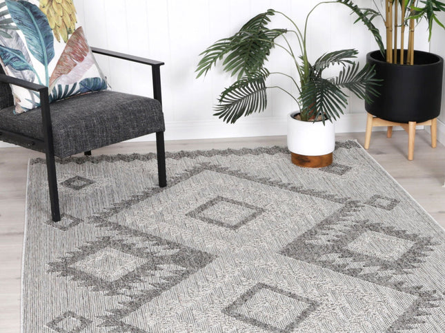 Maldives Maki Indoor / Outdoor Grey Rug