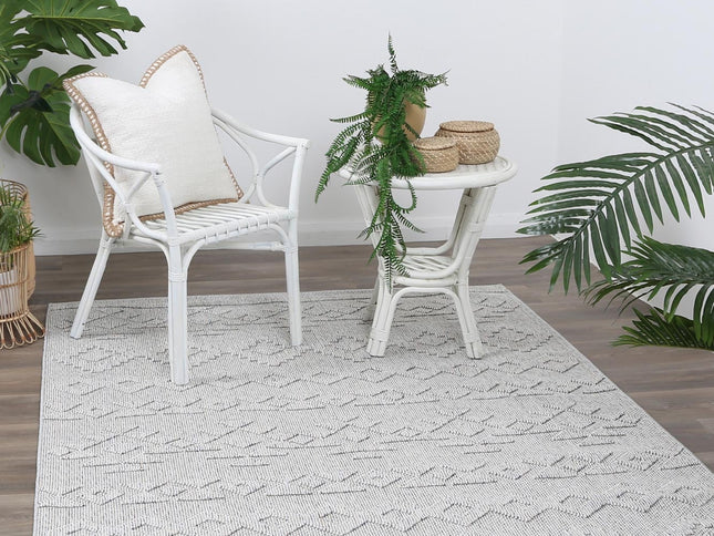 Maldives Tribal Indoor/Outdoor Grey Rug (New landed)