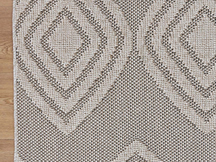 Maldives Modern Indoor/Outdoor Brown Rug (New landed)