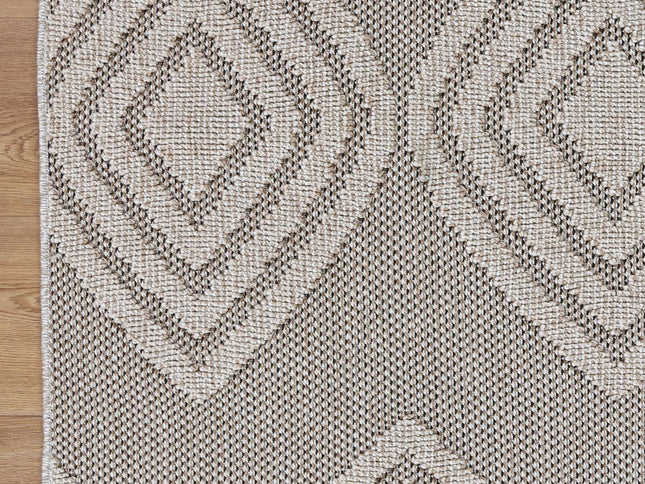 Maldives Modern Indoor/Outdoor Brown Rug (New landed)