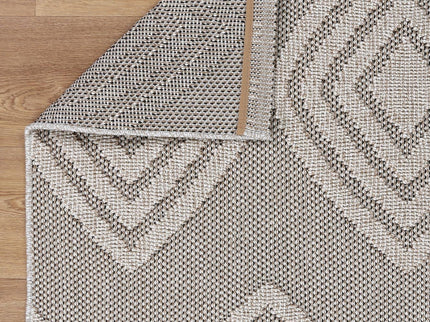 Maldives Modern Indoor/Outdoor Brown Rug (New landed)